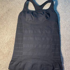 Large Black Nike DRI-FIT Tank with Built-in Bra